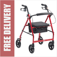 Lightweight Aluminium R8 Rollator with Seat
